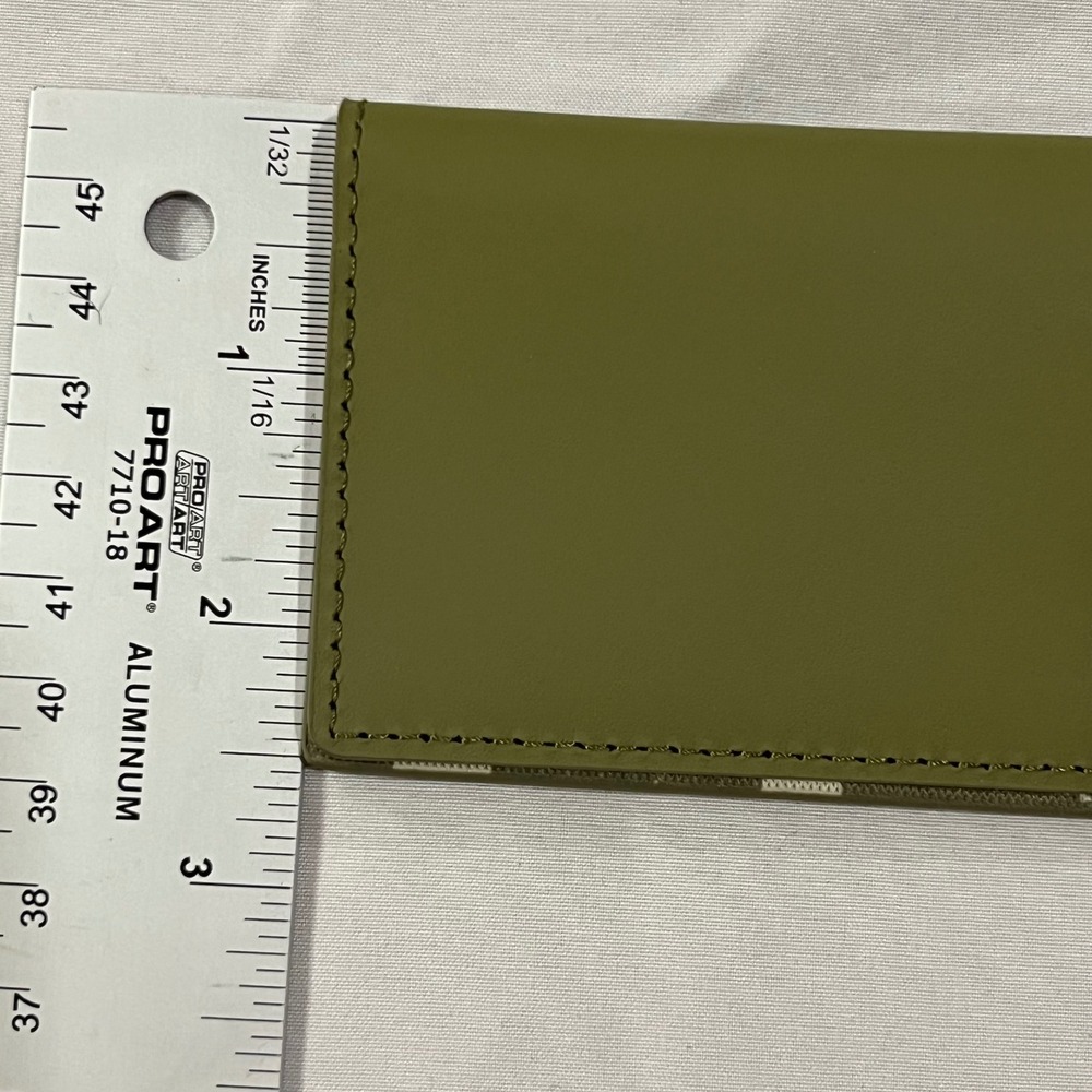 Thread Scout Bifold Wallet Olive Green Checkerboard Pattern - Picture 9 of 9